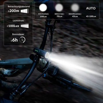fahrradbeleuchtung aufladbar ROCKBROS Fahrradlicht Set USB Aufladbar Fahrrad Frontlicht & Rücklicht –  ROCKBROS-DE