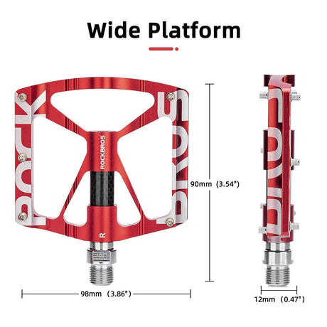 ROCKBROS Fahrradpedale 9/16 Zoll Alu MTB Pedale mit Abgedichtete Lager - ROCKBROS-EU