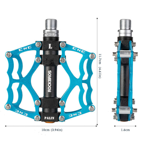 ROCKBROS Fahrradpedale 9/16 Zoll CNC Aluminium mit abgedichteten Lagern - ROCKBROS-EU
