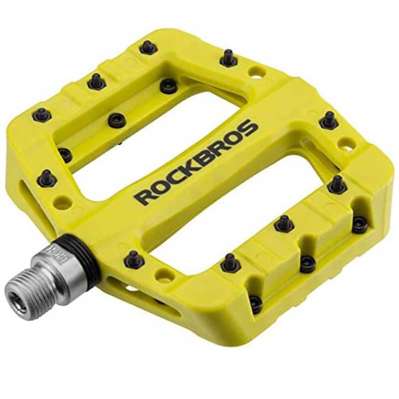 gelbe mtb pedale ROCKBROS Fahrradpedale 9/16 Zoll MTB Pedale mit 3 Bearing aus Nylon –  ROCKBROS-DE