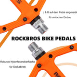 ROCKBROS Fahrradpedale Nylon Flat Pedale 9/16 Zoll mit 3 Bearing - ROCKBROS-EU