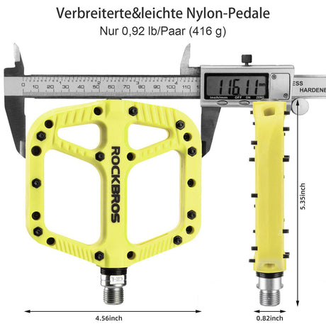 ROCKBROS Fahrradpedale Nylon Flat Pedale 9/16 Zoll mit 3 Bearing - ROCKBROS-EU