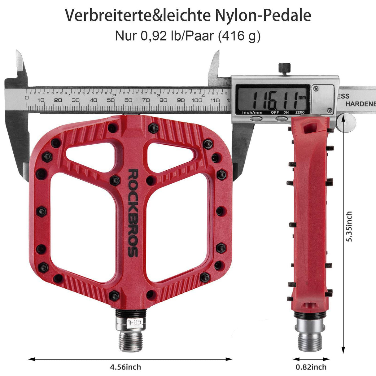 ROCKBROS Fahrradpedale Nylon Flat Pedale 9/16 Zoll mit 3 Bearing - ROCKBROS-EU