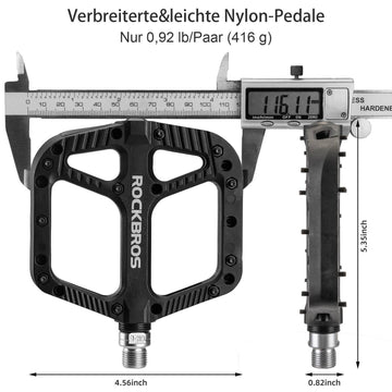 nylon pedale ROCKBROS bicycle pedals nylon flat pedals 9/16 inch with 3 bearings – ROCKBROS-DE