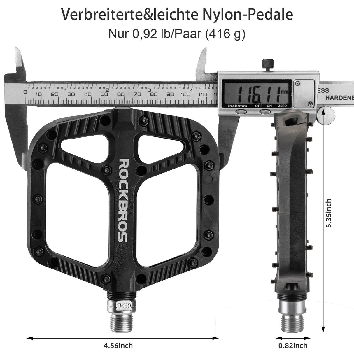 ROCKBROS Fahrradpedale Nylon Flat Pedale 9/16 Zoll mit 3 Bearing - ROCKBROS-EU