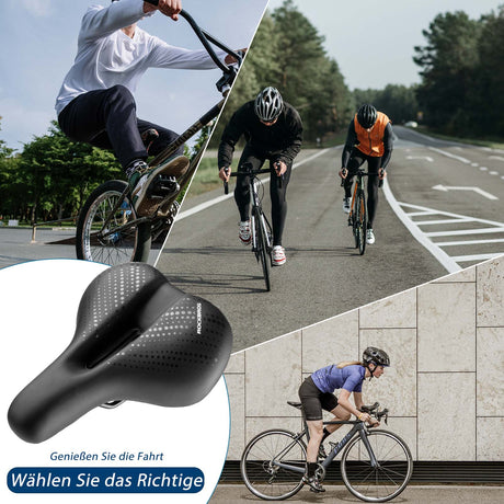 ROCKBROS Fahrradsattel aus Atmungsaktiv hohler Memory Foam - ROCKBROS-EU