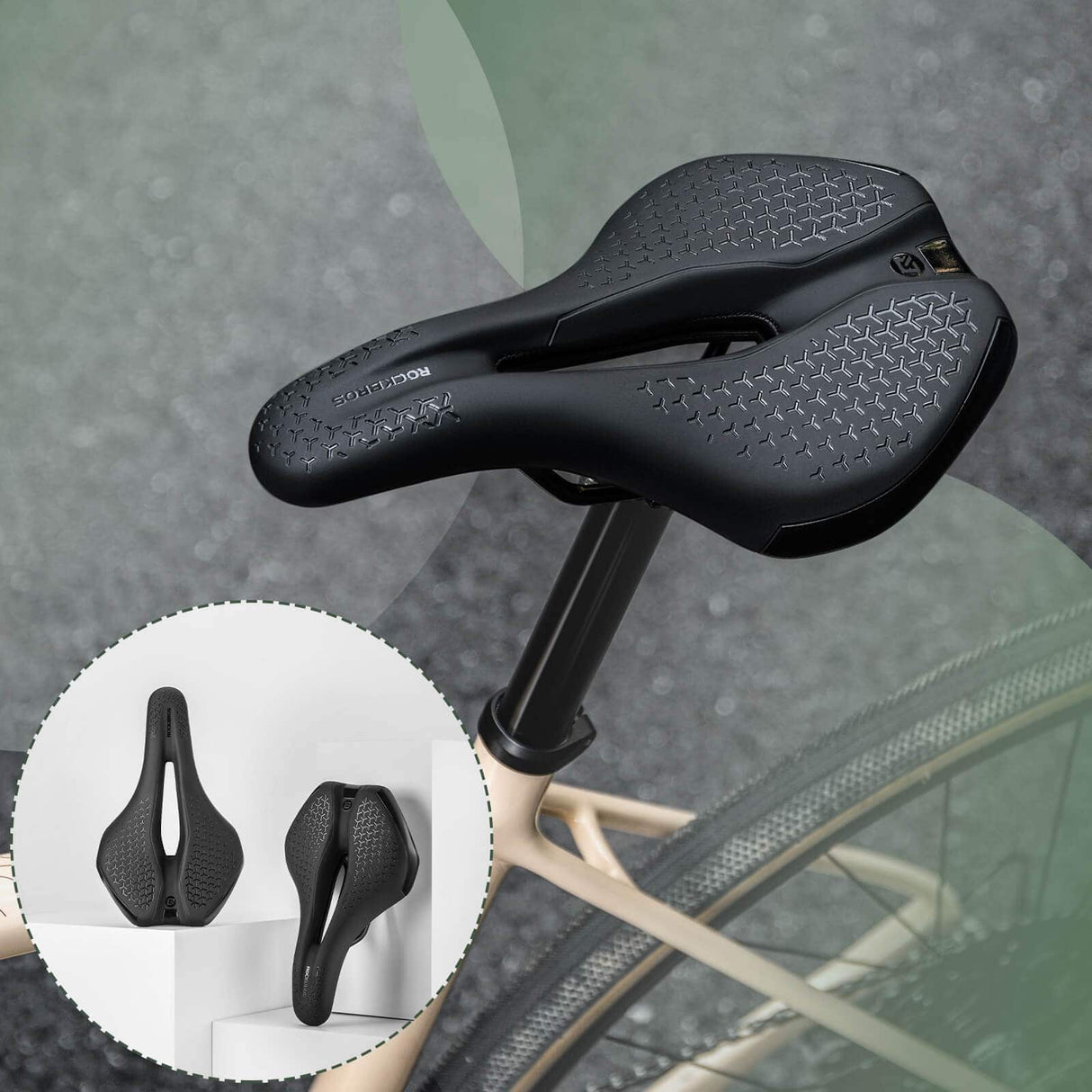 ROCKBROS Fahrradsattel Bequem Hohl Ergonomisch Fahrradsitz Anti-Rutsch - ROCKBROS-EU