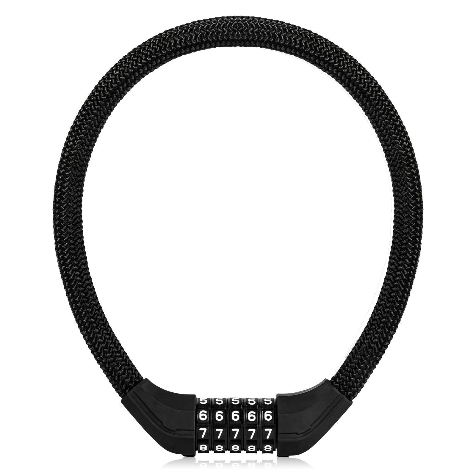 Antivol Vélo à Câble RockBros – 5 Chiffres – Noir – 304g – Neuf Sous Emballage