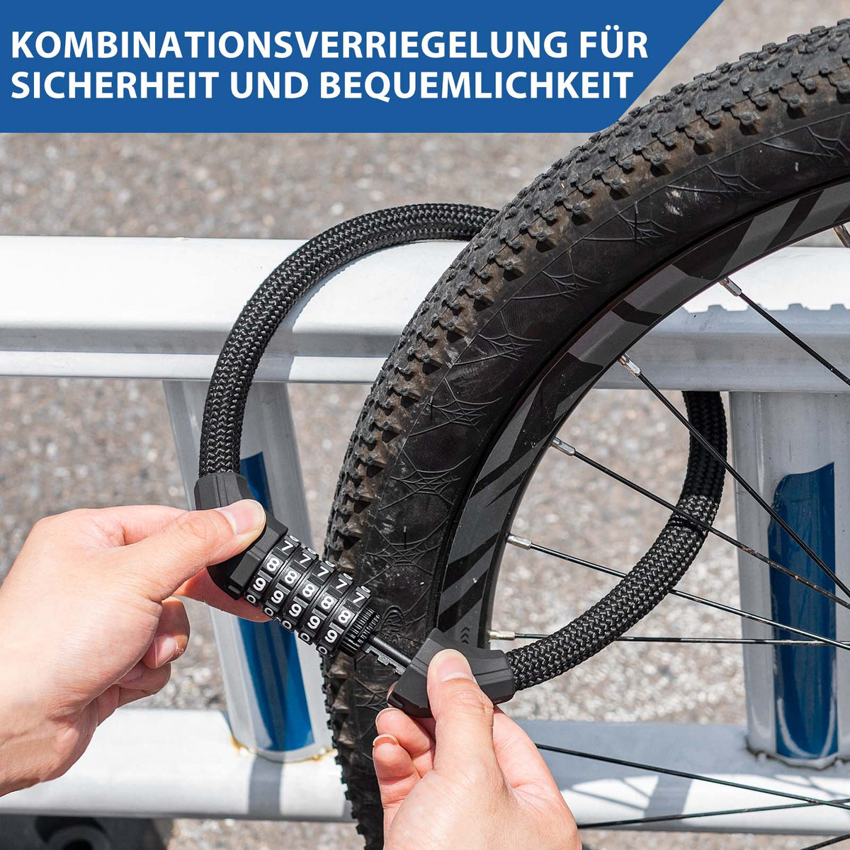 Bicycle lock 5-digit combination code combination lock