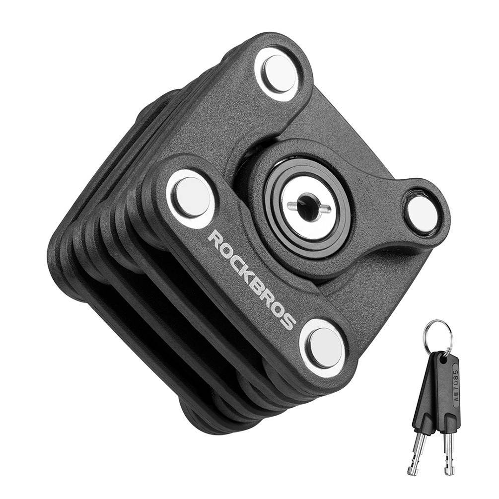 tonyon fahrradschloss faltschloss ROCKBROS Fahrradschloss Faltschloss 70 cm Lang Schwarz – ROCKBROS-DE