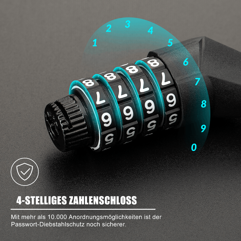 master lock fahrradschloss code ändern ROCKBROS Fahrradschloss Zahlenschloss Helmschloss mit 4-stellig Code m –  ROCKBROS-DE