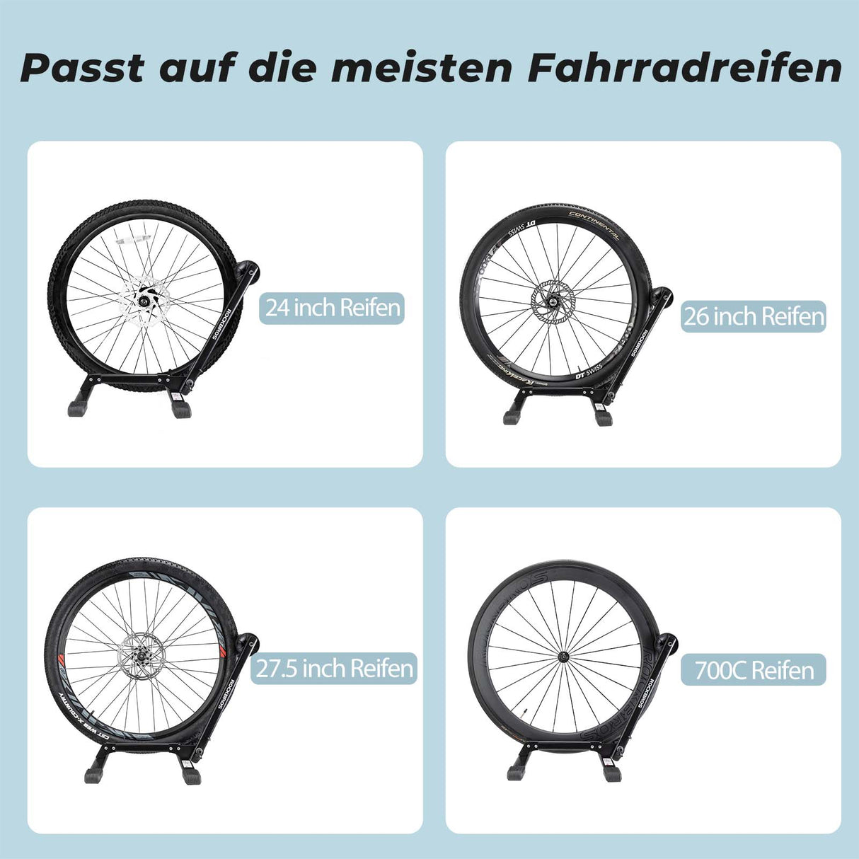 ROCKBROS Fahrradständer Faltbar aus Aluminium Einseitiger Fahrradständer - ROCKBROS-EU