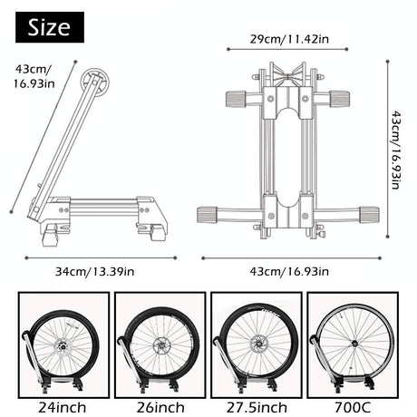 ROCKBROS Fahrradständer Hinterradständer Faltbar aus Aluminium - ROCKBROS-EU