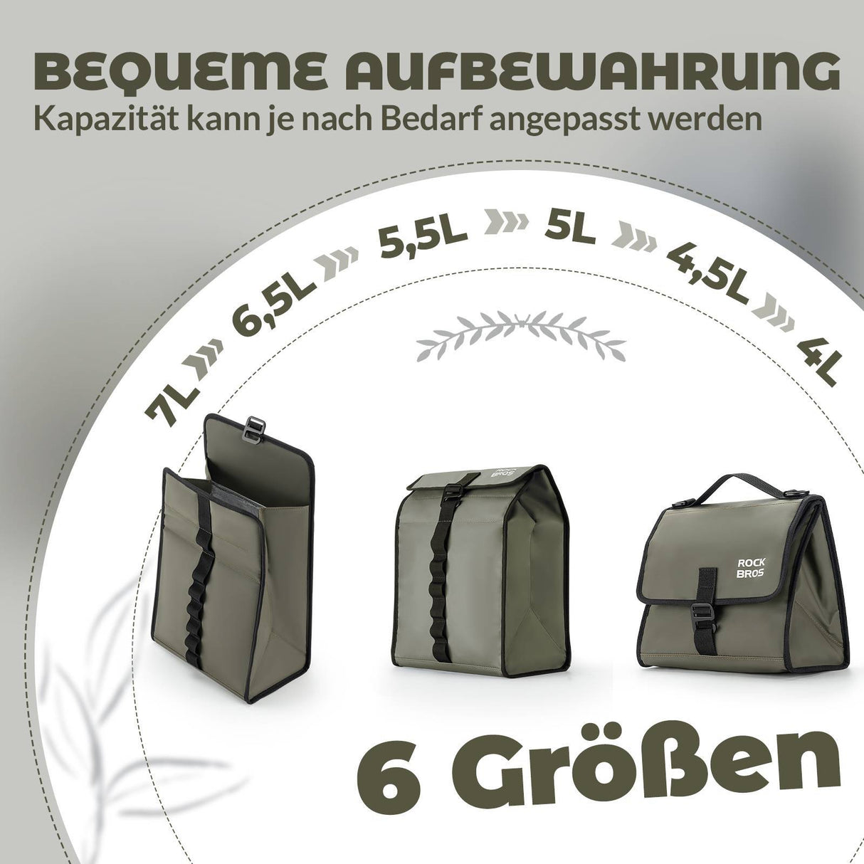 ROCKBROS Fahrradtasche Lenkertasche Fronttasche mit Schultergurt - ROCKBROS-EU