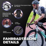 ROCKBROS Fahrradtasche Oberrohrtasche 1 L Vollständig Reflektierend Schwarz Silbrig - ROCKBROS-EU