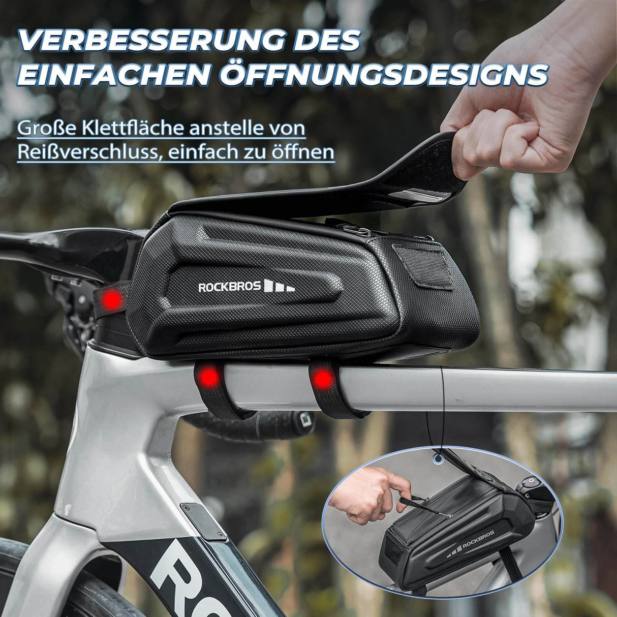 ROCKBROS Fahrradtasche Wasserdicht Handytasche Touchscreen für Smartphone 6,8 Zoll - ROCKBROS-EU