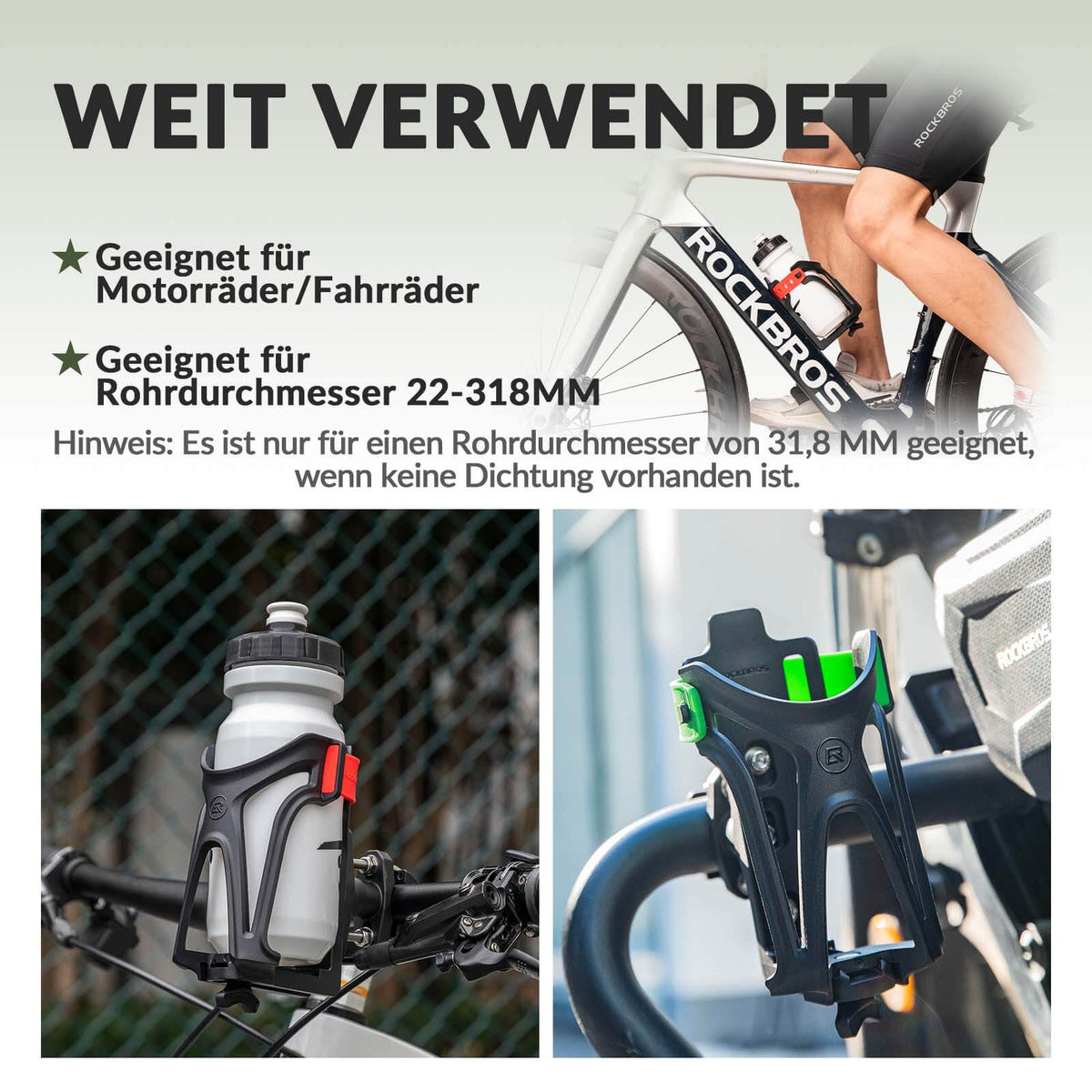 mountainbike flaschenhalter test ROCKBROS Einstellbar Fahrrad Getränkehalter 360° Drehba – ROCKBROS-DE Aquwin CO-290 Optical Nearsight age-demographic:Youth Color:GHOST COSTUMES - 16 oz
