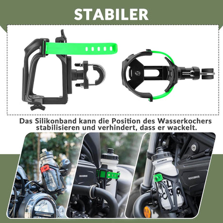 ROCKBROS Flaschenhalter Einstellbar Fahrrad Getränkehalter 360° Drehbar - ROCKBROS-EU