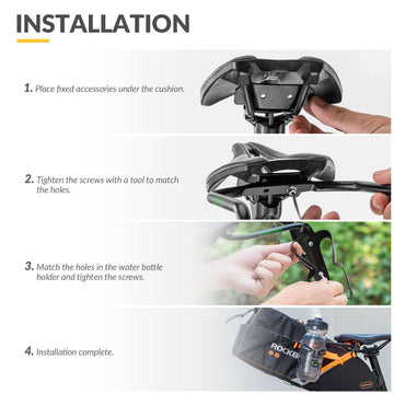 flaschenhalter für sattelstütze Bottle Cage Adapter for Saddle Bags – ROCKBROS-DE