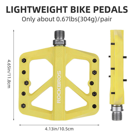 ROCKBROS Flat pedale 9/16 aus Nylon 3 Sealed Bearings rutschfest - ROCKBROS-EU