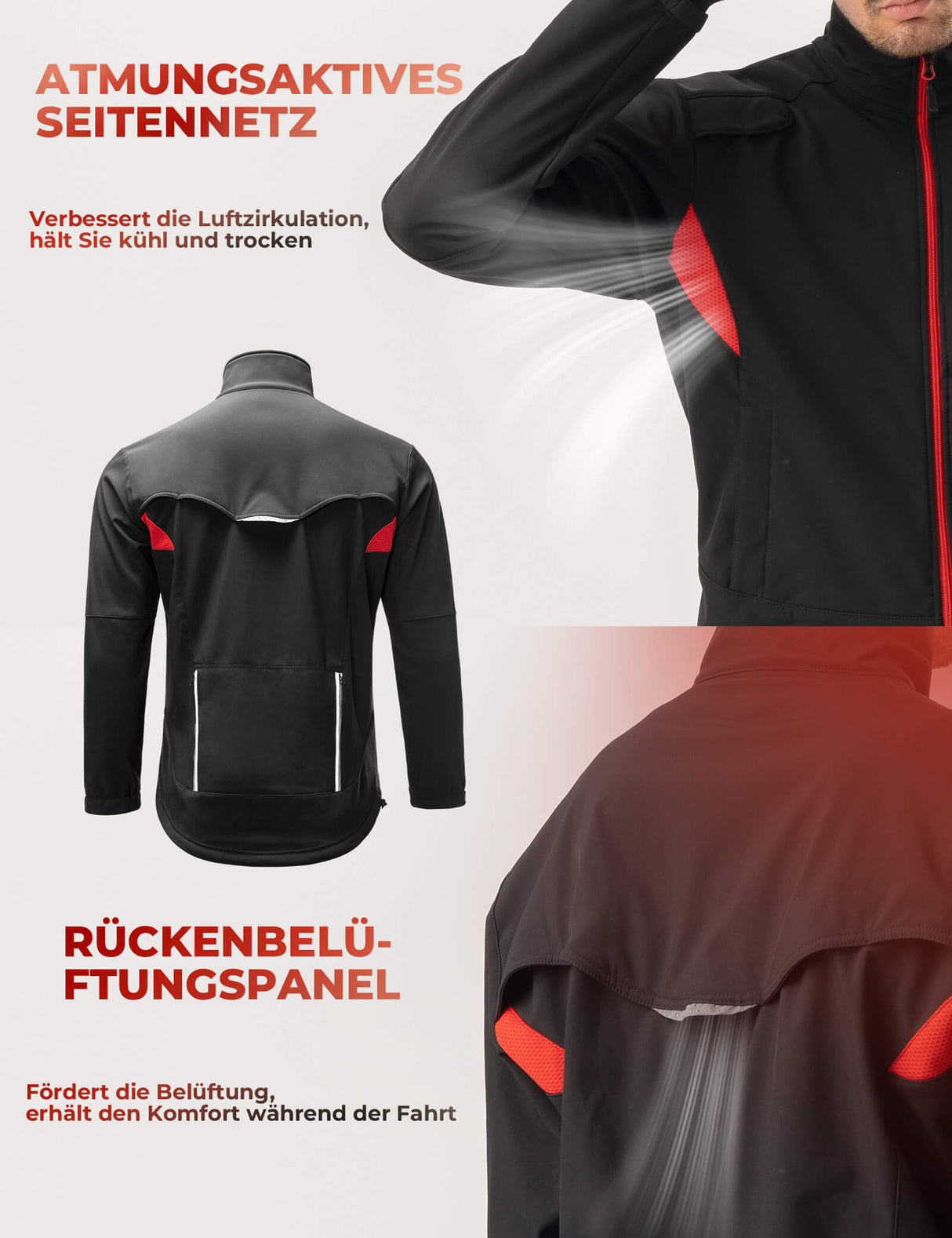 ROCKBROS Frühling Jacke / Hose Herren Windschutz Radsportanzug - ROCKBROS-EU