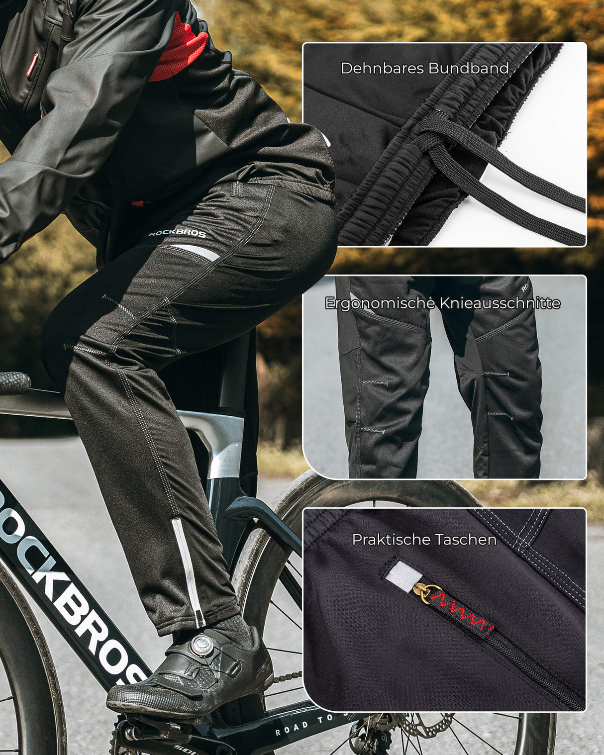 ROCKBROS Frühling Jacke / Hose Herren Windschutz Radsportanzug - ROCKBROS-EU