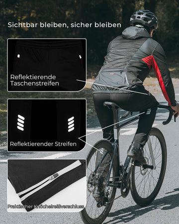 fahrradbekleidung herren winterset ROCKBROS Winter Radhose Herren Windschutz – ROCKBROS-DE