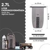 ROCKBROS Gepäckträgertasche Gepäckträger für Vordergabel 2,7 L, Wasserdicht - ROCKBROS-EU