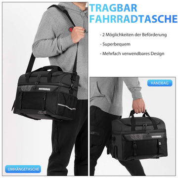 kühl fahrradtasche ROCKBROS Gepäckträgertasche Kühltasche mit Schultergurt 11L Schwarz – ROCKBROS-DE