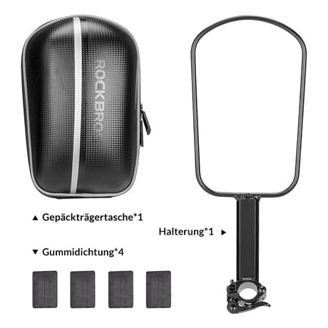 ROCKBROS Gepäckträgertasche Wasserfest Schnellspanner Design mit Halterung - ROCKBROS-EU