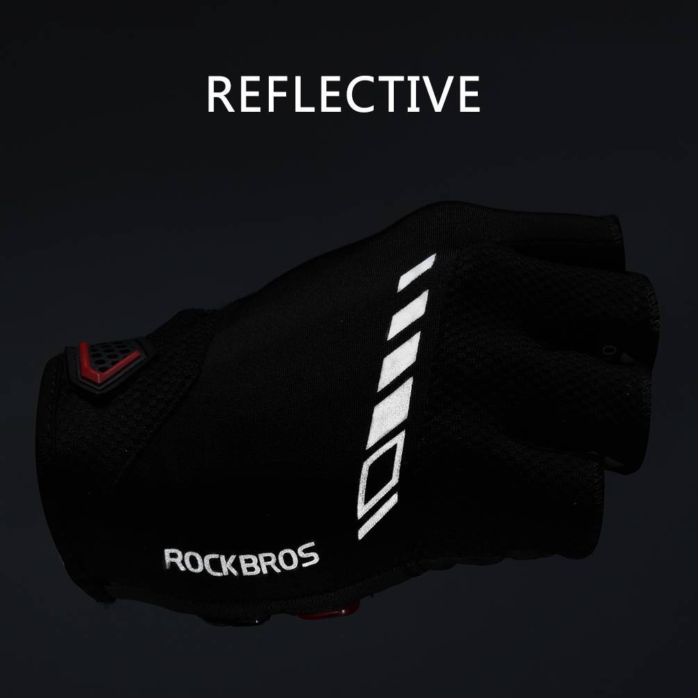 ROCKBROS Halbfinger MTB Handschuhe für Herren und Damen rutschfeste - ROCKBROS-EU