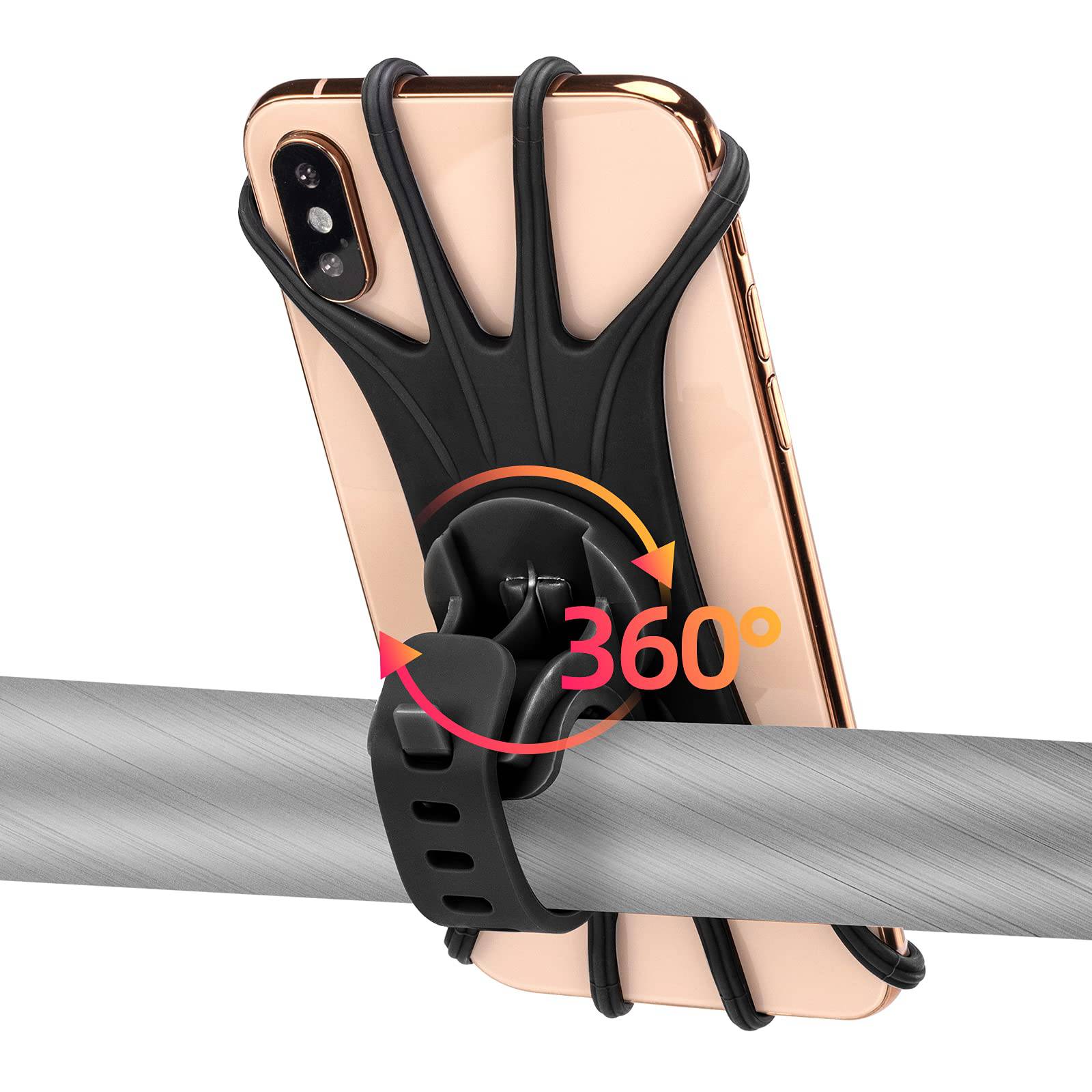ROCKBROS Handyhalterung aus Silikon 360 Grad Drehbar für Motorrad & Fahrrad – ROCKBROS-DE