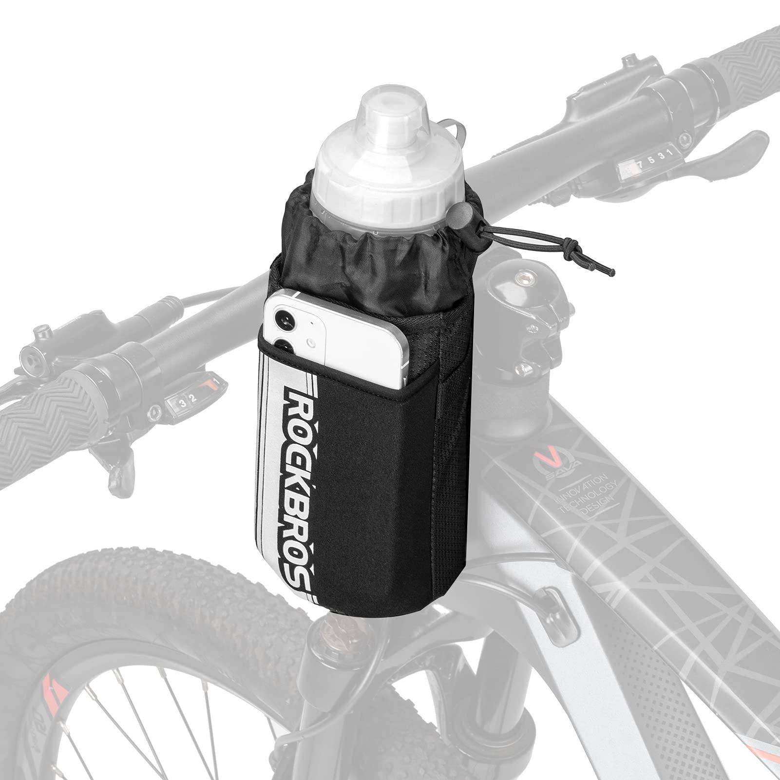 ROCKBROS insulated bicycle handlebar bag with water bottle holder and ROCKBROS EU