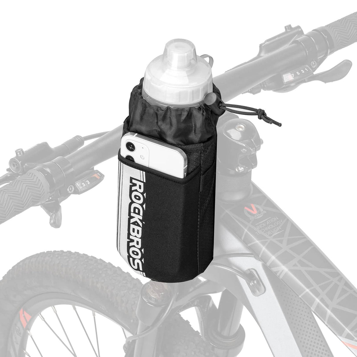 ROCKBROS Isolierte Fahrrad  Lenkertasche mit Wasserflaschenhalter und Handytasche - ROCKBROS-EU