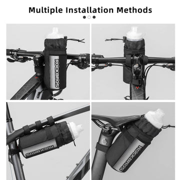fahrrad lenkertasche mit flaschenhalter Isolierte Lenkertasche mit Flaschen- & Handytasche – ROCKBROS-DE