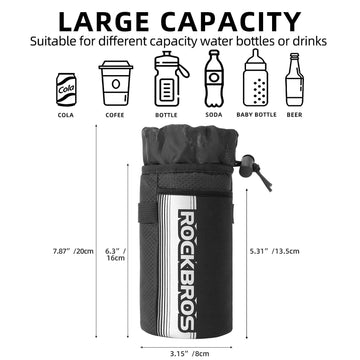 lenkertasche flasche Isolierte Lenkertasche mit Flaschen- & Handytasche – ROCKBROS-DE
