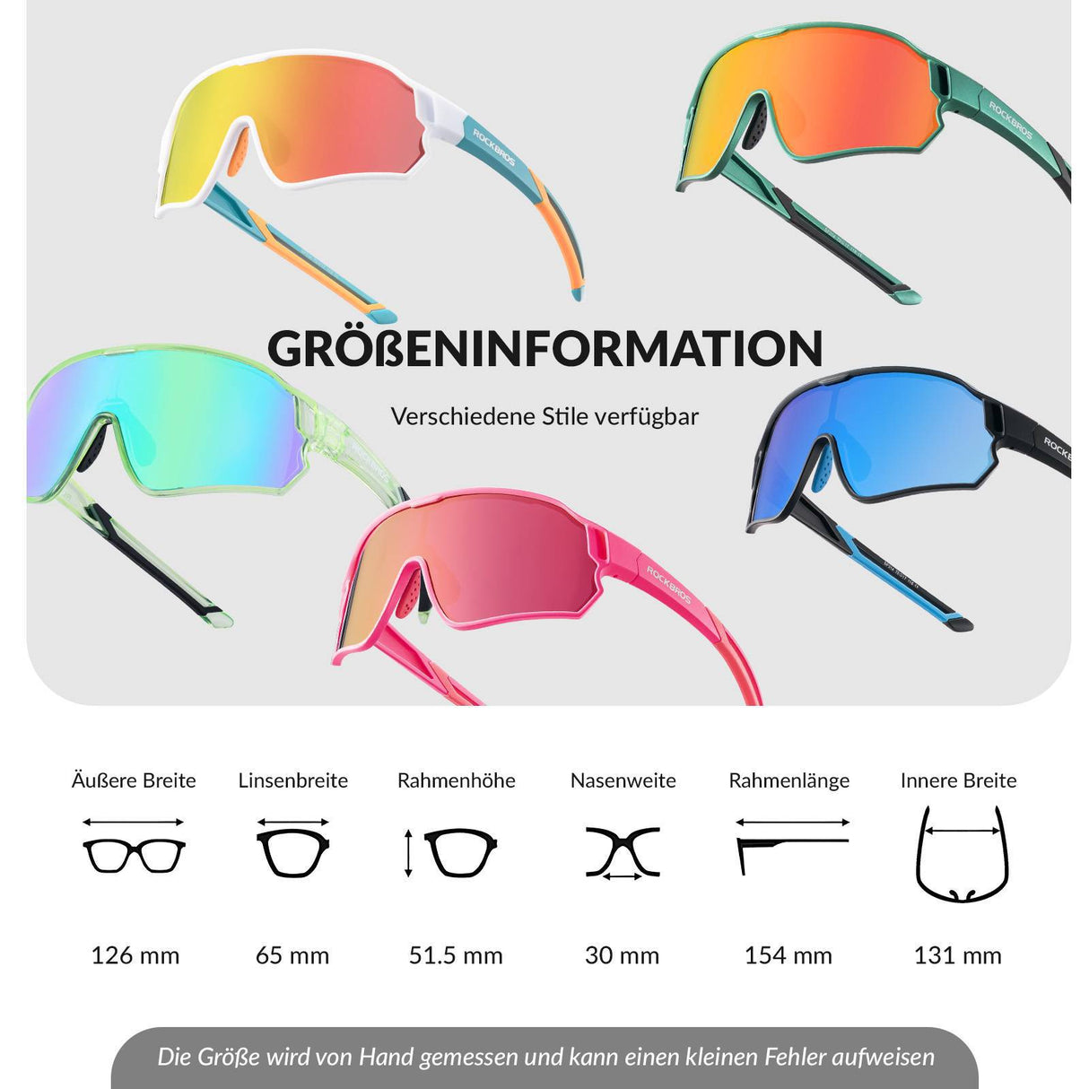 ROCKBROS Kinder Fahrradbrille UV400-Schutz Polarisierte Sonnenbrille - ROCKBROS-EU