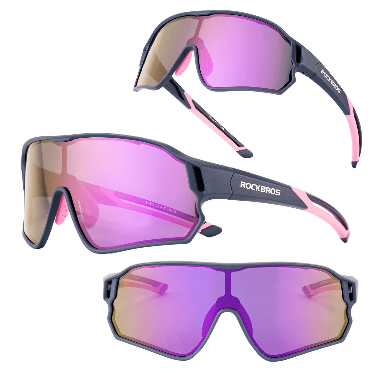 ROCKBROS Kinder Fahrradbrille UV400-Schutz Polarisierte Sonnenbrille - ROCKBROS-EU