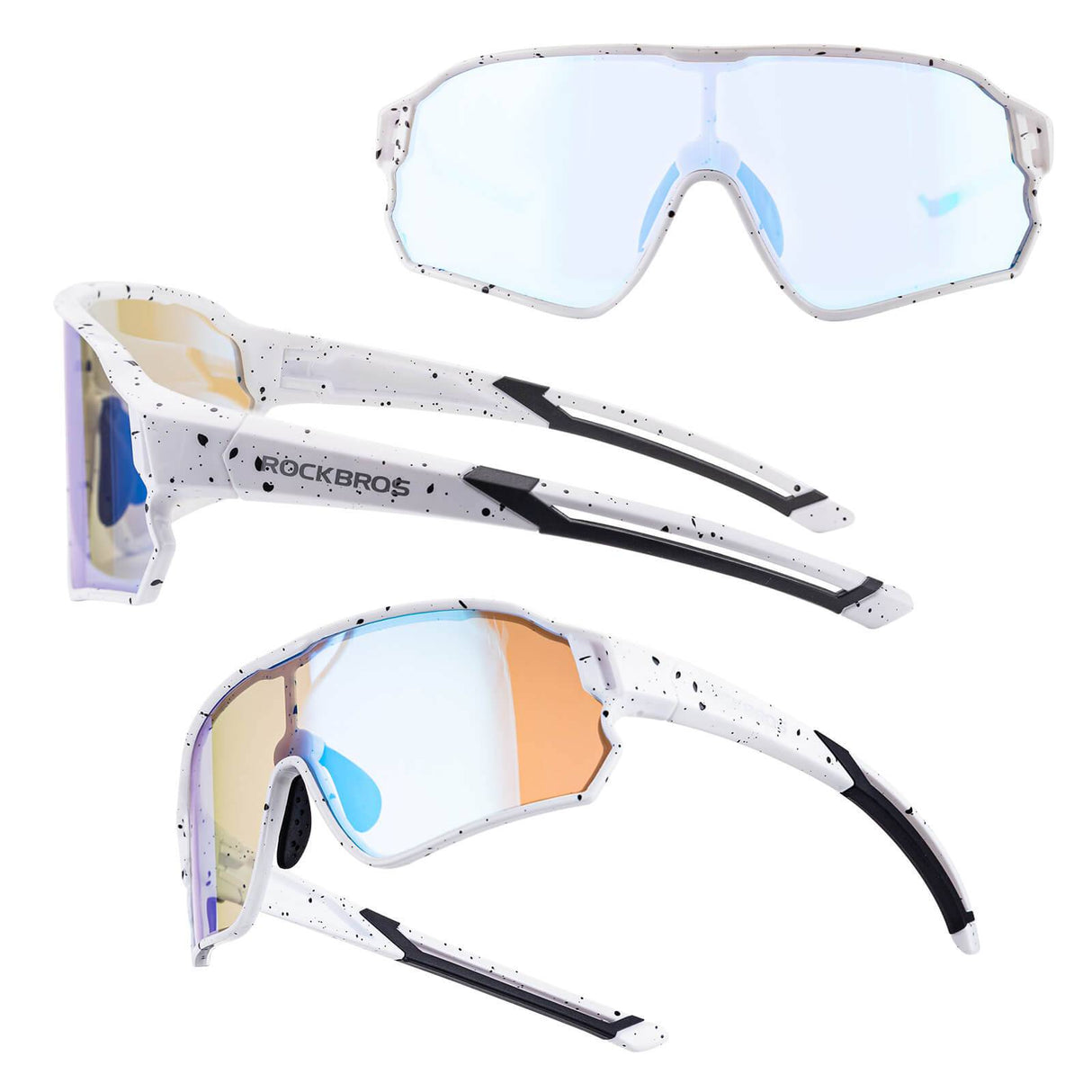 ROCKBROS Kinder Fahrradbrille UV400-Schutz Selbsttönend Sonnenbrille - ROCKBROS-EU