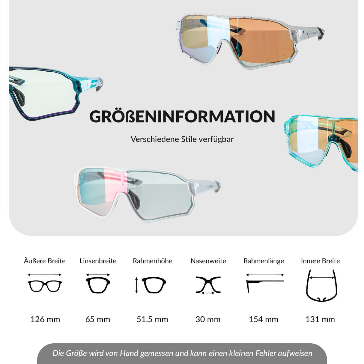 ROCKBROS Kinder Fahrradbrille UV400-Schutz Selbsttönend Sonnenbrille - ROCKBROS-EU