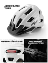 ROCKBROS Kinder-Fahrradhelm mit abnehmbarem Visier