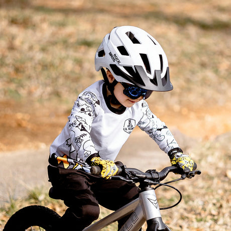 ROCKBROS Kinder-Fahrradhelm mit abnehmbarem Visier