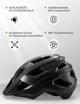 ROCKBROS Kinder-Fahrradhelm mit abnehmbarem Visier