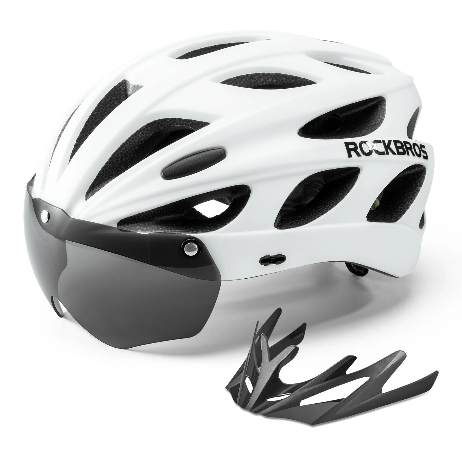 kinder fahrradhelm weiß ROCKBROS Kinder Fahrradhelm mit integrierter abnehmbarer Magnetbrillen – ROCKBROS-DE