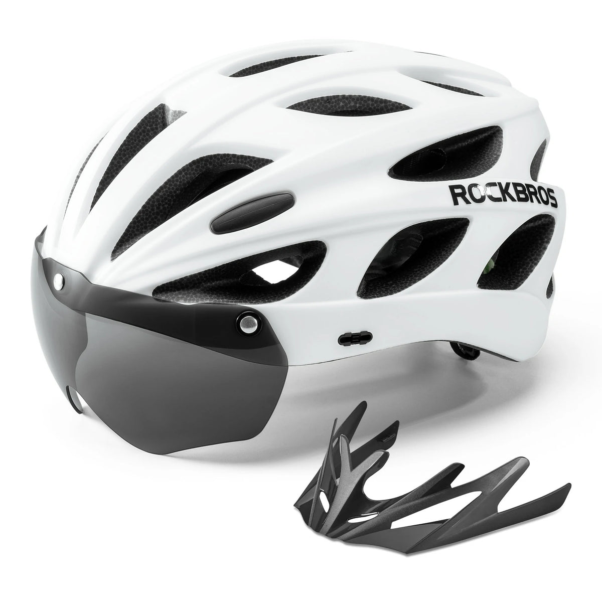 ROCKBROS Kinder Fahrradhelm mit integrierter abnehmbarer Magnetbrillen – ROCKBROS-DE