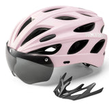 ROCKBROS Kinder-Fahrradhelm mit integrierter und abnehmbarer Magnetbrille sowie Visier