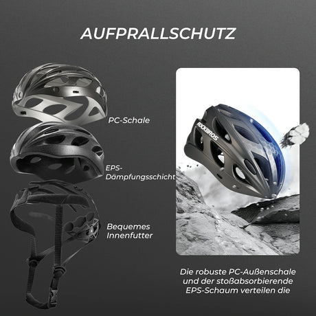 ROCKBROS Kinder-Fahrradhelm mit integrierter und abnehmbarer Magnetbrille sowie Visier