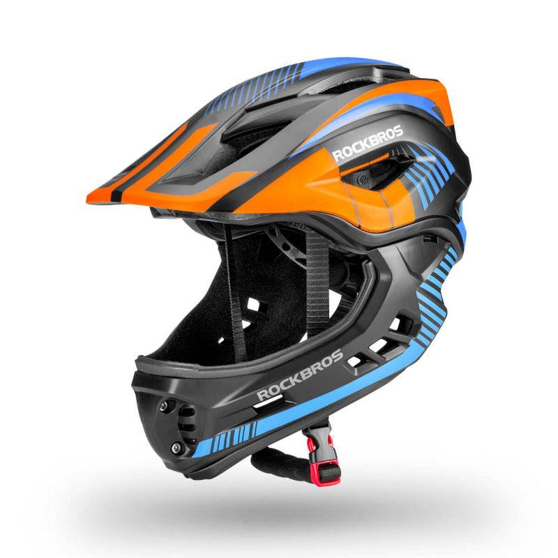 ROCKBROS Kinder helm Integriert Fahrradhelm mit Abnehmbarem Kinnschutz – ROCKBROS-DE