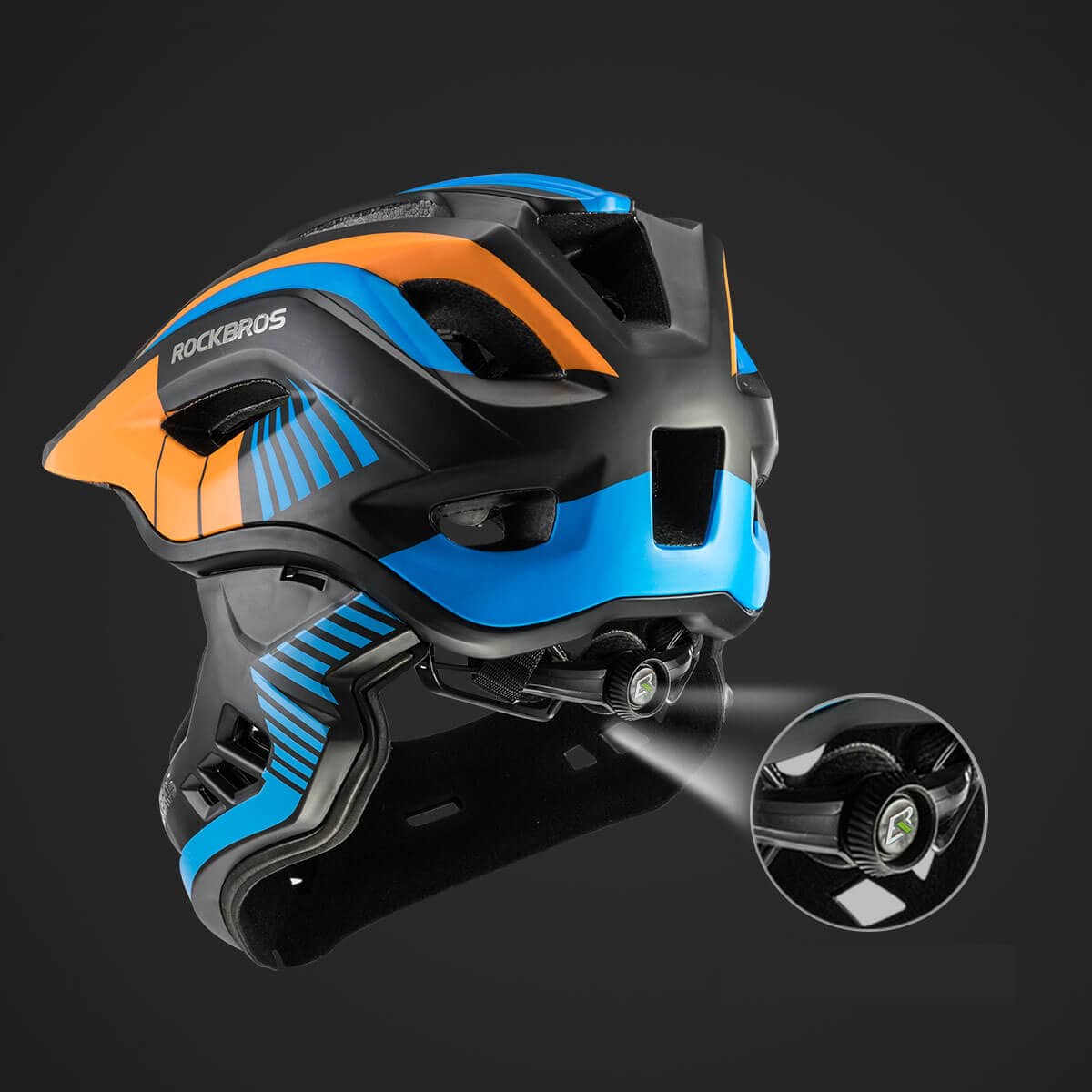 fahrradhelm kieferschutz ROCKBROS Kinder helm Integriert Fahrradhelm mit Abnehmbarem Kinnschutz – ROCKBROS-DE