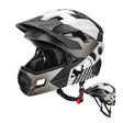 ROCKBROS Kinderhelm BMX MTB Downhill Helm mit Abnehmbarem Kinnschutz und Krempe - ROCKBROS-EU